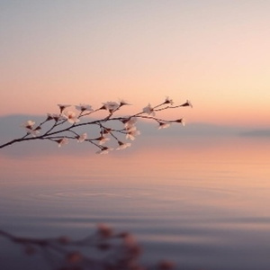 저녁 하늘을 바라보며