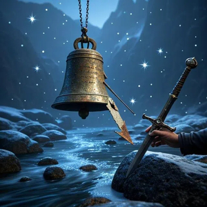 青铜钟的摆裂影