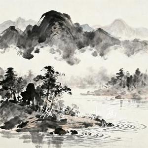 泼墨山水画