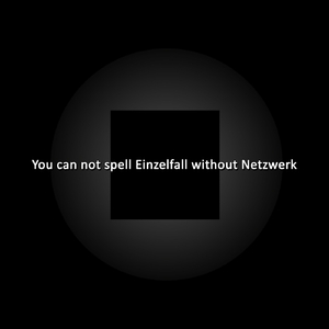 You Can Not Spell Einzelfall Without Netzwerk