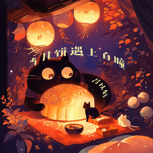 当月饼遇上白瞳