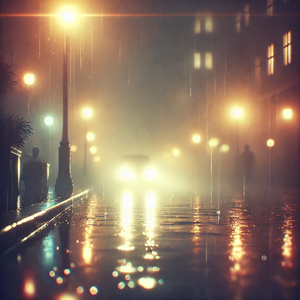 雨夜里