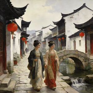 檐角铜铃摇浅夏