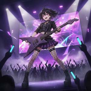 グリッチで遊ぶ少女