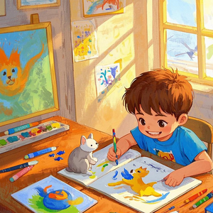 梦想的小画家