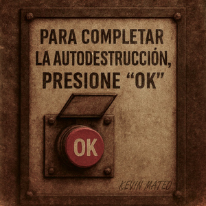 PARA COMPLETAR LA AUTODESTRUCCIÓN, PRESIONE OK