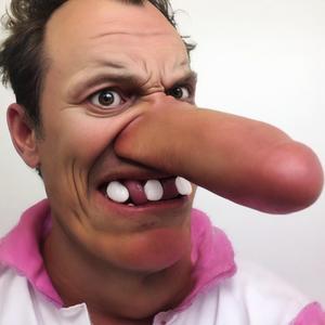 Meine große lange Nase!