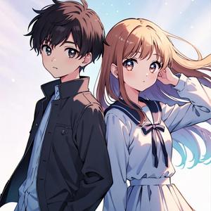 8. Haruto e Kanon fanno un test di coppia per pensare a invenzioni che sosterranno la vita futura.