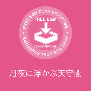 月夜に浮かぶ天守閣