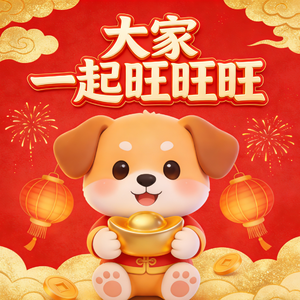 大家一起旺旺旺
