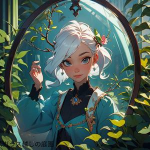 ガラス越しの庭園