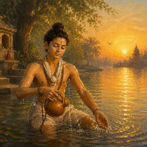 Prātaḥ smarāmi vṛṣaputra-padāravindaṁ