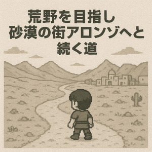 荒野を目指し～砂漠の街アロンゾへと続く道