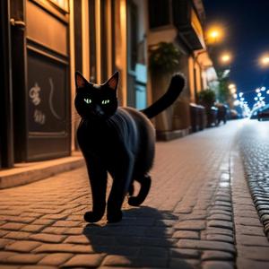 Galata'da Siyah Kedi