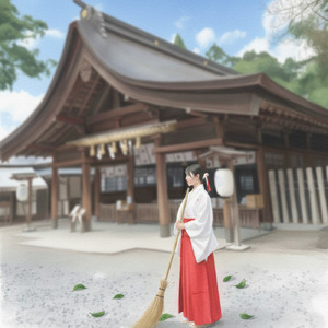 At the shrine