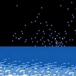 star falling into the river