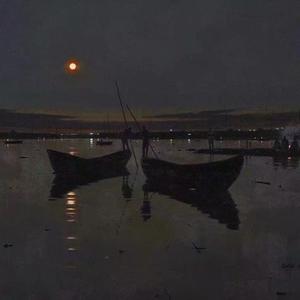 一个有星星和月亮的夜晚，凌晨两点突然下起了雨