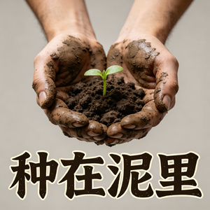 种在泥里