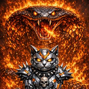Fire Snake and Metal Cat