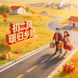 初二风暖归乡路