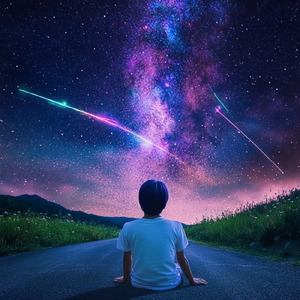 心を癒す夜の浜辺とピアノ演奏BGM