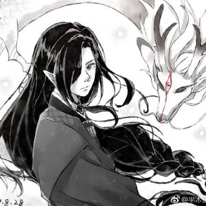 【阴阳师同人】【一目连】《听一只妖讲神的过去》灰白版