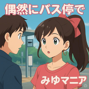 偶然にバス停で