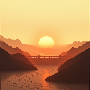 看，那里有条大河！