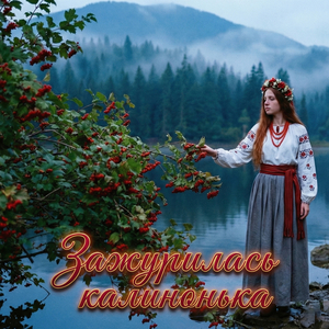 Зажурилась калинонька