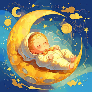 月亮轻轻打哈欠