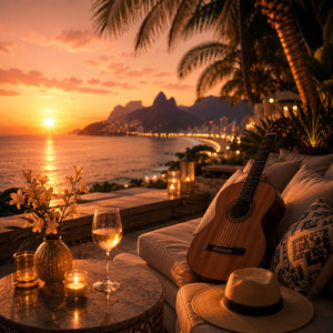 Champagne Waves at Sunset