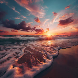 Mareas Suaves De La Calma Oceánica