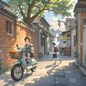 巷口暖阳