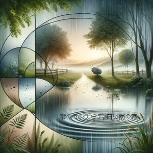 嵐の夜, 白い雨の音