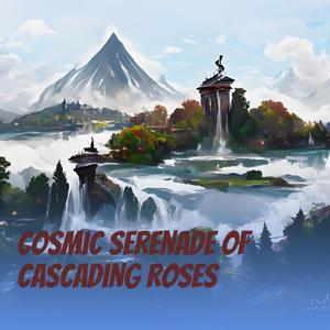 Cosmic Serenade of Cascading Roses