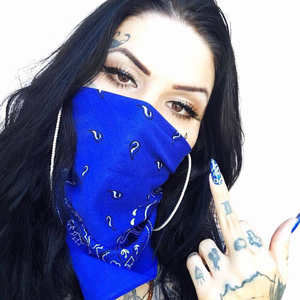 blue mask