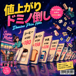 値上がりドミノ倒し