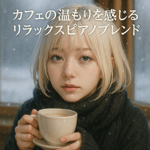 霜降りの朝に響くピアノBGM