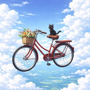 空を飛ぶ自転車