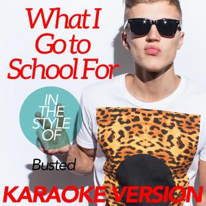 What I Go to School For (In the Style of Busted) [Karaoke Version]