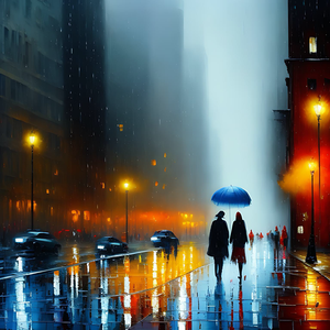 听见雨落下的声音