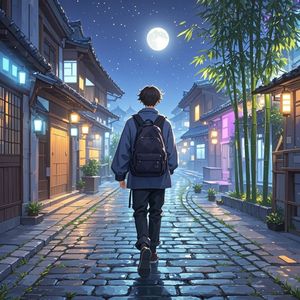 月夜清风我独行