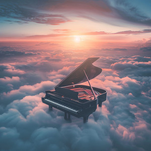 Melodía Cósmica Del Crepúsculo En Piano