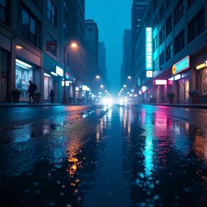 夜雨停留