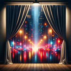 Streetlights Through the Curtain