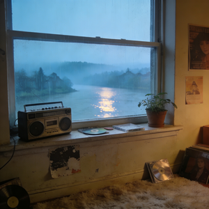 雨中的泰晤士河谷