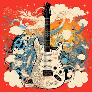 Emaj7 Db7 F#m7 B7 (I7 VI7 ii7 V7 120bpm Hardrock style Guitar Backing track)