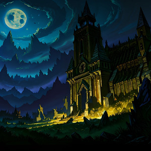 闇に包まれた廃館