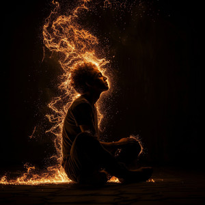 Serenidad Del Fuego En El Estudio