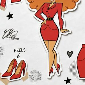 Lady in da red dress